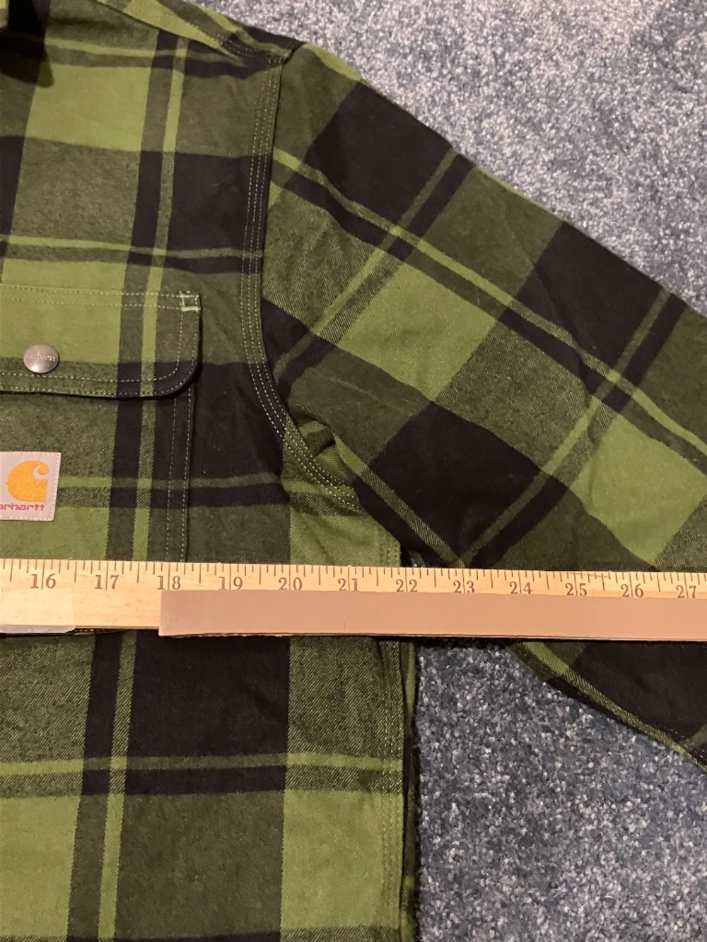 Carhartt Relaxed Fit Flannel Sherpa-Lined Shirt Jacket - Picture 9 of 14